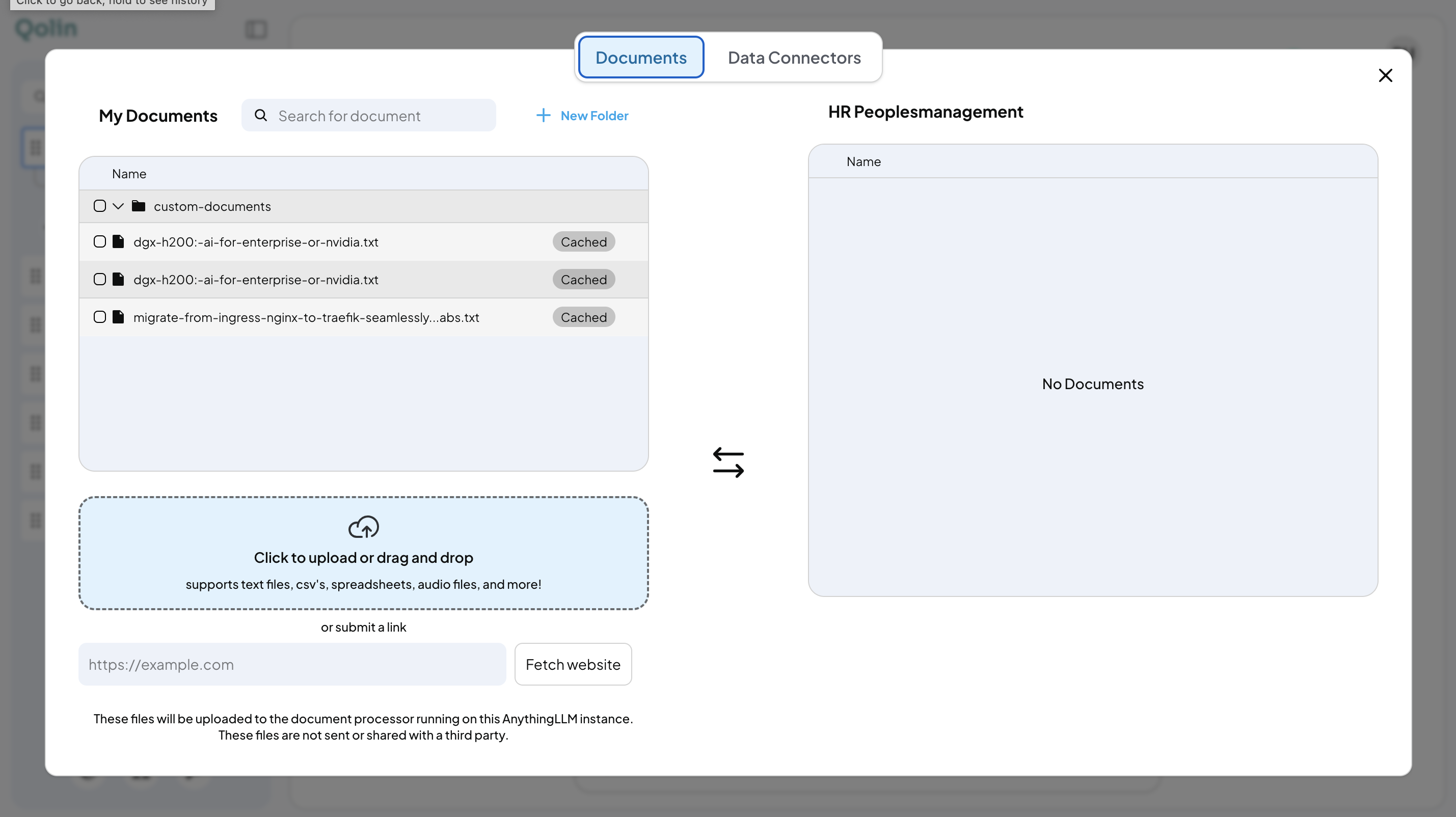 Document Upload Interface