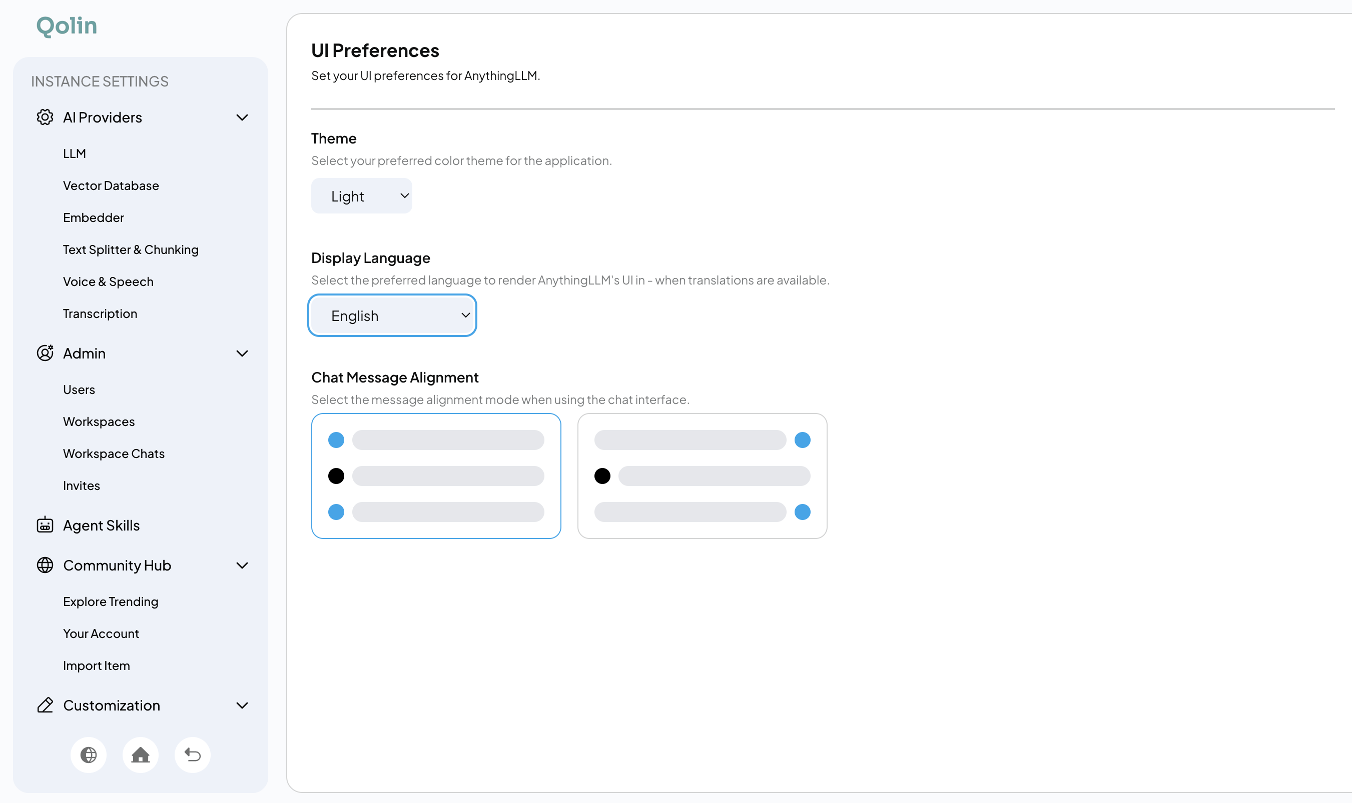 UI Customization Options